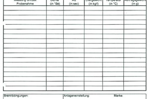  »5 Typical log for quality monitoring 