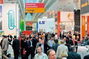  ››2 Altogether 13 flagship trade shows running in parallel covered the entire gamut of industrial sectors – here the “Industrial automation” sector 