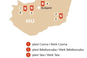  »1 Overview of the Tondach plants in Hungary 