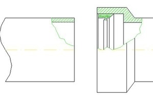  »12a For larger pipes, the seals are stuck into the pipe collar in the facility 