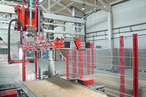  »12 Automatic handover for prepared mineral-fibre matting 