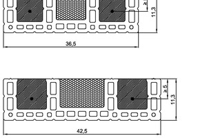  ››5 Anforderungen an Wärmedämmstürze für Wanddicken 300 bis 490 mm. Dämmstoff nach DIN EN 13162, DIN EN 13163, DIN EN 13164, DIN EN 13165 oder DIN EN 13166. Baustoffklasse mindestens normal entflammbar 