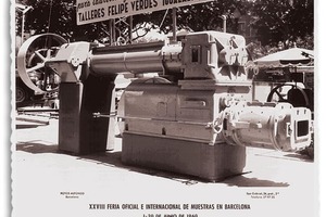  »2 Verdés extruder at a trade fair in Barcelona in 1960 