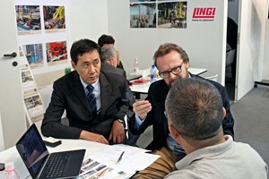  » Der Lingl-Messestand auf der Tecnargilla 2014 war gut besucht 