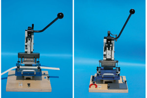  1 Mit den Zahnriemenstanzen Z-8 und Z-14 lassen sich Zahnriemen vom Anwender selbst für das Heißverpressen vorbereiten 