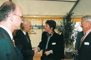  »1 Uwe and Martin Grothe with Heike Claus-Jander and Herbert Jander (left to right) 