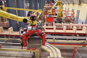  »1 Robots are used for loading and unloading of the U-setters 