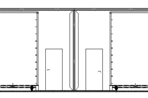  »20 Cross section of an XStream rapid dryer for masonry bricks and clinkers, with stillage trolley (continuous dryer with supply and return setup) 