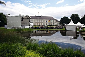  » Der Park von Schloss Bellevue, Amtssitz des Bundespräsidenten Joachim Gauck, bot eine wunderbare Kulisse für die Woche der Umwelt 