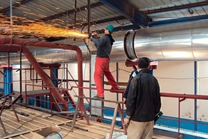  »2 Installation of the cable trays in the second kiln 