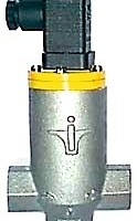  »2 Type-EMD99 pulse metering valve: 24V DC power supply; max. 1.0 bar inlet pressure; 150 kW nominal burden (based on natural gas supplied at a pressure of 1 bar); max. pulse frequency: 1000 switching cycles/minute on a 60 ms switching cycle; horizontal inlet; horizontal outlet (in line with inlet) or vertical downward outlet; power supply via DIN connector; 3/8“ IGW threaded connections 