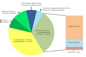  »1 Mean annual radiation exposure of the population in Germany [4] 