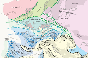  »2 Geotectonic classification of Europe and the Variscides, from [1] 