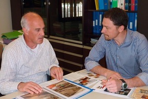  »1 Two of Coveri‘s three managers: Roberto Simoncini and Paolo Baldo (right) 