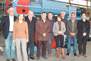  »3 The Capaccioli management and commercial team explained all the plant and equipment to Zi Editor Anett Fischer 