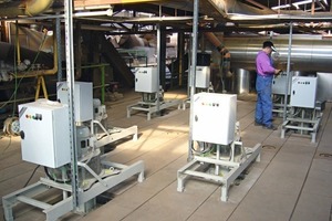  »5 The pipes carrying hot gases are installed in the kiln ceiling and insulated 