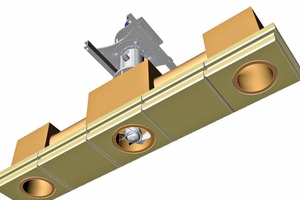  » Interior view of the kiln ceiling with Keratek Turboblock 800 for temperatures up to 850° C 