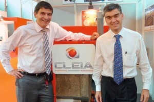  »3 Eric Girardot, Area Sales Manager, (left) and Philippe Penillard, President, Cleia, France, presented their new company 