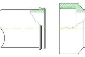  »13a Expanded polyurethane is used as a seal for nominal widths over ND 200 mm. Sealant rings are expanded onto the collar and pipe end  