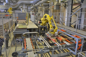  »2 Robots set and unload the kiln cars 