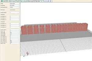  »2 View of the soft­ware at the operating panel during implemen­tation of the new brick format 