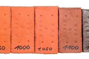  »6 Fired samples of the GS 6351 raw clay 