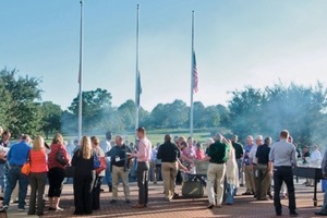  » The traditional Steak Cookout provided lots of opportunity to talk shop 