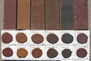  ››9 Coloured sands for surface design of facing bricks 