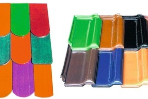  »1 Coloured roofing tile surfaces 