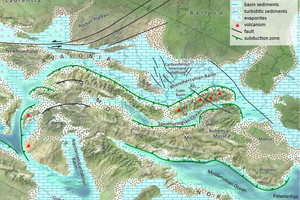  »4 Modell der paläogeografischen Situation zur Zeit des Unteren Karbon, aus: [1] 