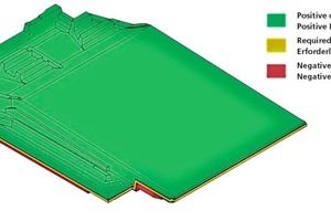  »1 Newly developed roofing tile model with CAD check of draft angles 