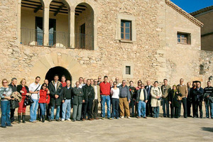  ›› 4 Some of the audacious new flyers posing in front of the Masía 