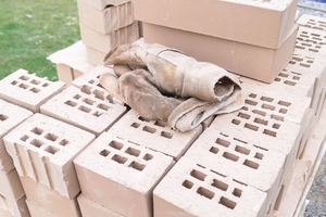  »2 The adobe bricks were developed specifically for this project 